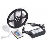 Alvenda Home 5 MT 3 Cipli Rgb Şerit Led Silikonlu Adaptör Uzaktan Kumanda Tak Çalıştır