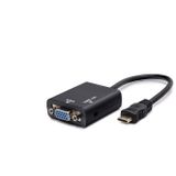 Alvenda Home Mini Hdmi To Vga Ses Çıkışlı Görüntü Dönüştürücü - Siyah HDX7762