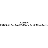 Alvera 2,5 Lt Krom Sarı Renkli Selülozik Parlak Ahşap Boyası
