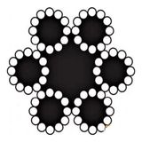 Alvera Collection Çelik Halat 6 mm 10 Metre (6X12+7 K.öz) - 001-Renkli - Belirtilmemiş