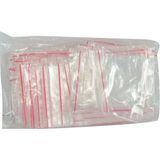 Alvera Collection Kilitli Naylon Torba Poşet 5x5 cm Şeffaf 100 Adet 1 Paket - 0 Siyah