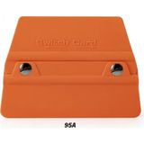 Alvera Collection Switch Card Oval Kare Ragle Ppf/tph Cam Filmi Çekme Uygulama Aparatı Teflonlu 95A Sertlik 10X9CM Turuncu - Belirtilmemiş