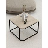 Alvera Damla Kare Orta Sehpa Bej 65 cm - Standart