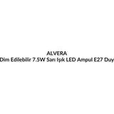 Alvera Dim Edilebilir 7.5W Sarı Işık LED Ampul E27 Duy - Standart