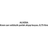 Alvera Krom Sarı Selülozik Parlak Ahşap Boyası, 0,75 Litre