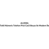 Alvera Tekli Nümeris Telefon Prizi Cat3 Beyaz ile Modern Iletişim - Standart
