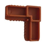 Alvetro Sineklik Köşe Takozu Altınmeşe 17 x 25 mm Plastik Malzeme ile Yırtılmaya Dayanıklı 20 Adet