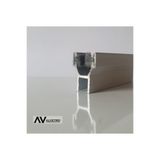 ALVETROİNTİNİ Cam Balkon Fitili | Alüminyum / Aluminyum |8 mm Uyumlu | Büyük H - 8mm - (163 CM-179 Cm)