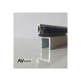 ALVETROİNTİNİ Cam Balkon Fitili | Alüminyum / Aluminyum |8 mm Uyumlu | Küçük H - 8mm - (130 CM-162 Cm)