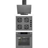 Alveus 3000 - GLS640 - MFA627 Gri 3'lü Ankastre Set