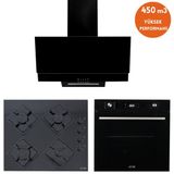 Alveus Afm Serisi Juve Turbolu Cam Dijital Siyah 3'Lü Ankastre Set ( Fm7700 + Fm-Bd2200 + Fm3300)