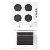 Alveus Akasya GLS640 - MFA604 2'li Beyaz Ankastre Set