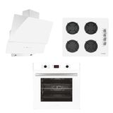 Alveus ALV MFA 627 - ALV GLS 640 - ALV MOD 3000 3'lü Beyaz Ankastre Set