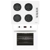 Alveus ALV MFA 627 - ALV GLS 640 Beyaz 2'li Ankastre Set