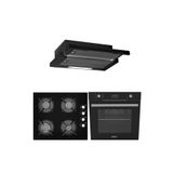 Alveus Black Style 627 3'Lü Ankastre Set Siyah