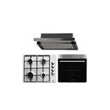 Alveus Exep Inox Aspiratörlü 3'lü Ankastre Set(f6plus-eo330-ef200inox) Gümüş