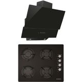 Alveus Pure MOD3000 - GLS640 Siyah 2'li Ankastre Set