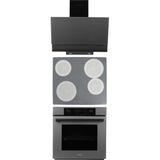 Alveus Shadow Gri Elektrikli 3'Lü Cam Dijital Ankastre Set (3000-Vitro-Mfa627)