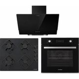 Alveus Siyah Cam Ankastre Set (Mfa 627 Wh + Kls 670 Wh + Mod 3000)