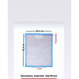 Alveus Uyumlu Davlumbaz Ankastre Aspiratör 28,3X35,5 cm Alüminyum Yağ Filtresi - ÜNİVERSAL