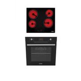 Alveus Vitro 627 Siyah 2'Li Ankastre Set