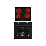 Alveus Vitro 641 - MFA 627 Siyah 2'li Ankastre Set