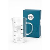 Alvin 500 ml Borosilikat Cam Ölçü Kabı Ölçü Kupası Dereceli Ölçü Bardağı Isıya Dayanıklı Cam Sürahi