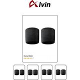 Alvin Spor 2’li Sporcu Havlu Bileklik Seti – Futbol, Basketbol, Voleybol ve Tenis Için Ter Emici Bileklik - Standart - Siyah
