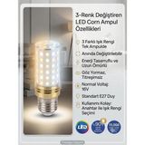 Alvina Aydınlatma Prime E27 Duylu 16WATT 3000K ~ 6000K 1000-1999 Lümen Beyaz/sarı/günışığı Renk Mısır LED Ampul - Beyaz - Sarı - Günışığı
