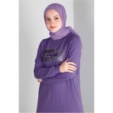 Alvina BASKILI YAZI DETAYLI EŞOFMAN ELBİSE 43445