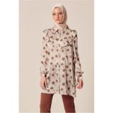 Alvina DESENLİ SATEN TUNİK 45410
