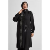 Alvina KARE DESENLİ BÜYÜK BEDEN TUNİK 20744