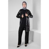 Alvina PUL PAYETLİ İKİLİ CEKETLİ TUNİK 43945