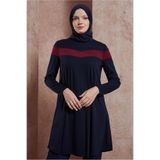 Alvina ŞERİT DETAYLI BİSİKLET YAKA TUNİK 4778