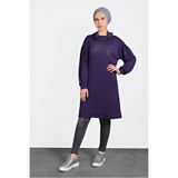 Alvina TAŞ BASKILI BOĞAZLI TUNİK 40389