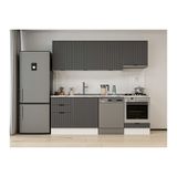 Alvinka 230X210 Cm Mbr_B Mutfak Dolabı, Antrasit Mdf