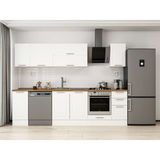 Alvinka 280X210 cm Klasik Mebran Mutfak Dolabı M-E80S40S40-2 Beyaz - Mdf