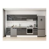 Alvinka 280X210 Cm Mutfak Dolabı, M E80S40S40 1 Antrasit Mdf