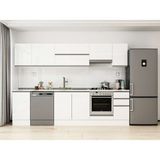 Alvinka 285X210 cm High Gloss Mutfak Dolabı M-E80S45S40-1 Beyaz - Suntalam