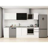 Alvinka 285X210 cm High Gloss Mutfak Dolabı M-E80S45S40-3 Beyaz - Suntalam