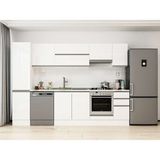 Alvinka 285X210 cm High Gloss Mutfak Dolabı MB-E80B45S40-1 Beyaz - Suntalam