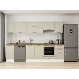 Alvinka 285X210 cm Klasik Mebran Mutfak Dolabı M-E80S40S45-1 Kumtaşı - Mdf
