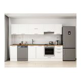 Alvinka 285X210 Cm Klasik Mebran Mutfak Dolabı, M E80S40S45 1 Mebran Beyaz Suntalam
