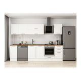 Alvinka 285X210 Cm Klasik Mebran Mutfak Dolabı, M E80S40S45 2 Mebran Beyaz Mdf