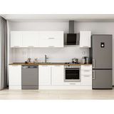 Alvinka 285X210 cm Klasik Mebran Mutfak Dolabı M-E80S45S40-2 Beyaz - Suntalam