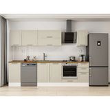 Alvinka 285X210 cm Klasik Mebran Mutfak Dolabı M-E80S45S40-2 Kumtaşı - Suntalam