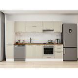 Alvinka 285X210 cm Klasik Mebran Mutfak Dolabı MB-E80B40S45-1 Kumtaşı - Suntalam