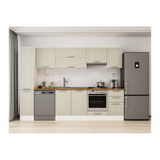 Alvinka 285X210 Cm Klasik Mebran Mutfak Dolabı, Mb E80B40S45 1 Mebran Kumtaşı Suntalam