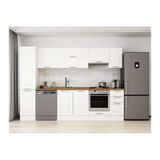 Alvinka 285X210 Cm Klasik Mebran Mutfak Dolabı, Mb E80B45S40 1 Mebran Beyaz Suntalam