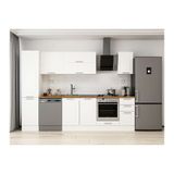 Alvinka 285X210 Cm Klasik Mebran Mutfak Dolabı, Mb E80B45S40 2 Mebran Beyaz Suntalam